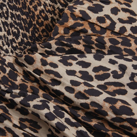 NWT GANNI LEOPARD PRINT LONG DRESS - Picture 3 of 5
